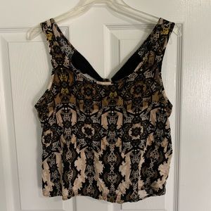 Snake Print Crop Top